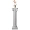 Decorative Fiberglass White Plinth Roman Style Column Ionic Piller Pedestal Vase Stand for Wedding or Party, Living Room, or Dining Room Decor - Photography Props - Sculpture Display - Greek-inspired Luxury Decor Piece with Ornate Accents